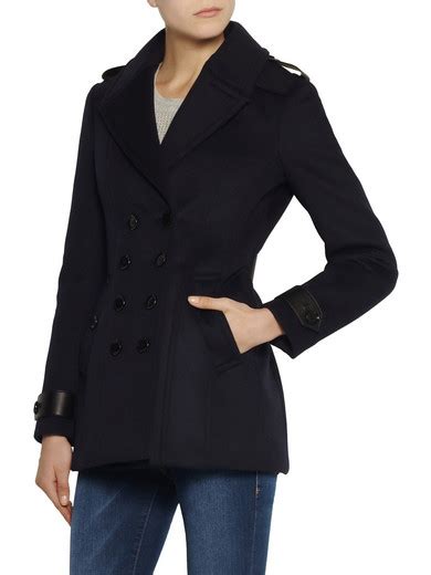 burberry wool cashmere cropped pea coat|net a porter Burberry jacket.